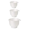 GASTROMAX 7078110 Mixing Bowl, 3 Pieces, White, Plastic, 3 Pieces,