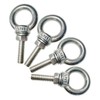 CHHGGNN 304 Stainless Steel Eye Bolt, 4 PCS M8 Heavy