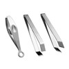 Outanaya 3pcs Stainless Steel Poultry Hair Removing Pliers Manual Tweezer