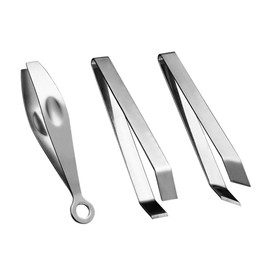 Outanaya 3pcs Stainless Steel Poultry Hair Removing Pliers Manual Tweezer for Fish Bones and Pig Hair for Cooking and Food Preparation