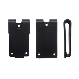 MYIW Kydex Leather Gun Holster and Sheath Belt Clips,Heavy Duty Black Poly Plastic,4 Pack