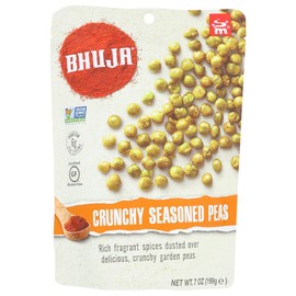 Bhuja Crunchy Seasoned Peas 7 oz each (3 Items Per Order)