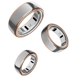SURITCH 3 Pack Ring Cover for Oura Ring 4 & Gen 3 Horizon/Heritage, Ultra-Thin Anti-Yellow Transparent Protector TPU Case for Size 8, Support Charging with Cover on - G/R/S