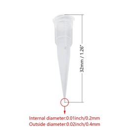 Utoolmart Industrial Blunt Tip Tapered Dispensing Fill Needle 27ga Transparent 10pcs