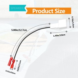 4 Pack 72-8104 Speaker Harness Adapter for Toyota Speaker Wire Harness Adapter Plug Compatible with Toyota Tacoma Tundra Camry Corolla 4 Runner Scion Pontiac Speaker Wiring Harness Adapter