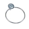 Towel Holders for Bathrooms Wall Mounted - Round Chrome Towel