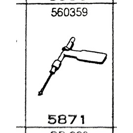 PHONOGRAPH NEEDLE STYLUS EVG 5871DS (EQUIV TO 560359 MAGNAVOX DIAMOND/SAPHIRE TIPS