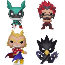 Funko Animation: POP! My Hero Academia Collectors Set - Deku with Helmet, All Might(Golden Age), Tokoyami, Kirishima