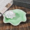 We Pay Your Sales Tax Elegant Lotus Leaf Incense Plate