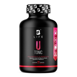 B Life Mezcla de Arándano con Hojas de Abedul para Apoyo al Tracto Urinario | 90 Cápsulas | Potenciado con Vitamina C | U Tonic