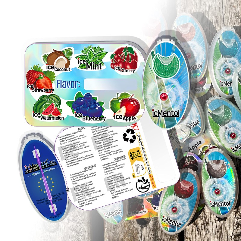 icMentol - 10 Flavours, 3 Pack Sizes Available, 3.2 mm