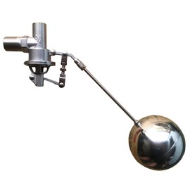 304 Stainless Steel Balanced Float Ball Valve, Tank Mount, 100 Psi (3/4")