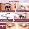 4 Paar magnetische Wimpern – wiederverwendbar, kleberfrei, natürlich aussehende 3D-Wimpern