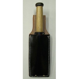Kozuchi SC-02 Black Floor Leather Chisel Case, 1.0 x 4 Minutes, For Tracking