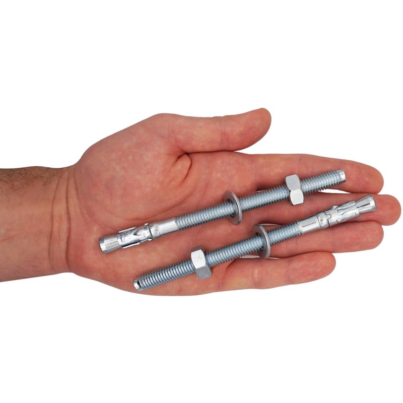 SKIR'CO (Pack of 8) Galvanised Wedge Anchors M10 x 140