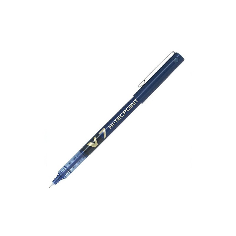 Pilot V7 Hi-Tecpoint Rollerball Pen, 0.7 mm Tip - Blue