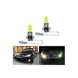 100w Golden Yellow 1 Pair of Xenon Fog Light Bulbs For 93 94 95 96 97 98 99 00 01 02 03 Sentra / 01 02 03 04 Frontier (Set of 2 H3)
