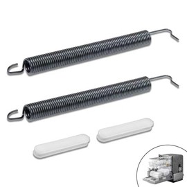 2Pcs WPW10337934 Dishwasher Door Spring and 2Pcs 8268990 Door Hinge Bushing Kit – Compatible with Whirlpool, Kenmore, Maytag, Amana Dishwashers – Replaces AP6019831, W10337934, 2310989, 8268989