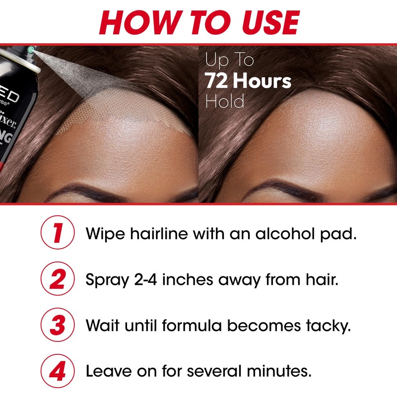 RED By Kiss Styler Fixer Melting Lace Melt Spray, Ultimate
