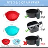 Air Fryer Silicone Liners Pot for 3 to 5 QT,