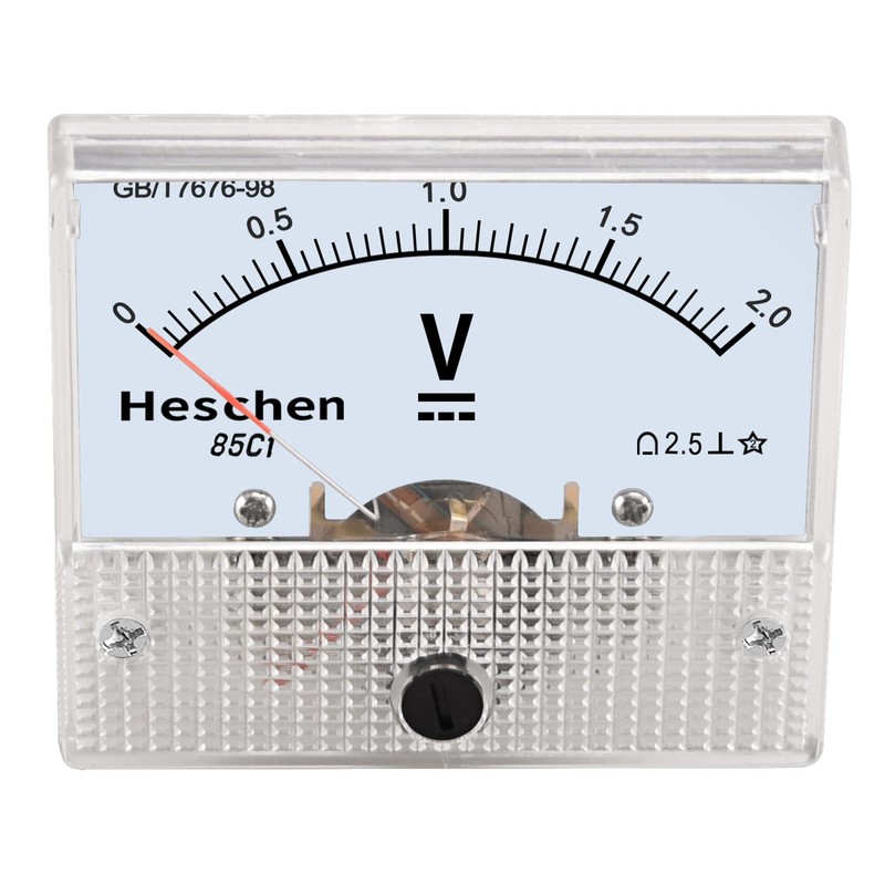 Heschen 85C1-3A Rectangle Panel Mounted Current Meter Ammeter Tester, DC