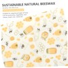 Mobestech 3pcs Beeswax Food Preservation Wraps Reusable Cloths for Sustainable