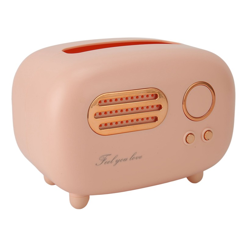 Tissue Box Holder Cute Radio Style Wide Opening Anti Slip