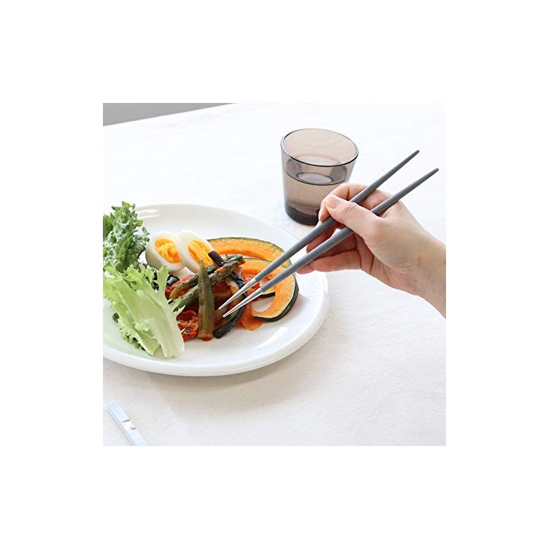 Cutipol G029GR GOA Gray Silver Chopsticks + Chopsticks Rest Set