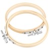 TAICHEUT 30Pcs 4 Inch Small Bamboo Embroidery Hoops, 10cm Mini