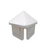 1-3/8" x 1-3/8" White Vinyl Sharp Picket Cap (10 Pack)