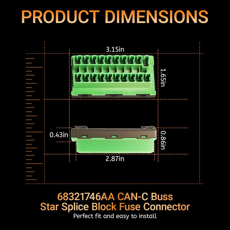 68321746AA Can Bus Connector Compatible with Chrysler Pacifica Voyager Jeep