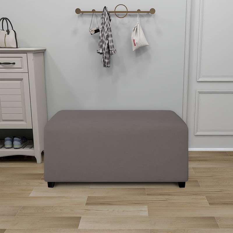 PureFit - Funda otomana rectangular súper elástica para taburete de