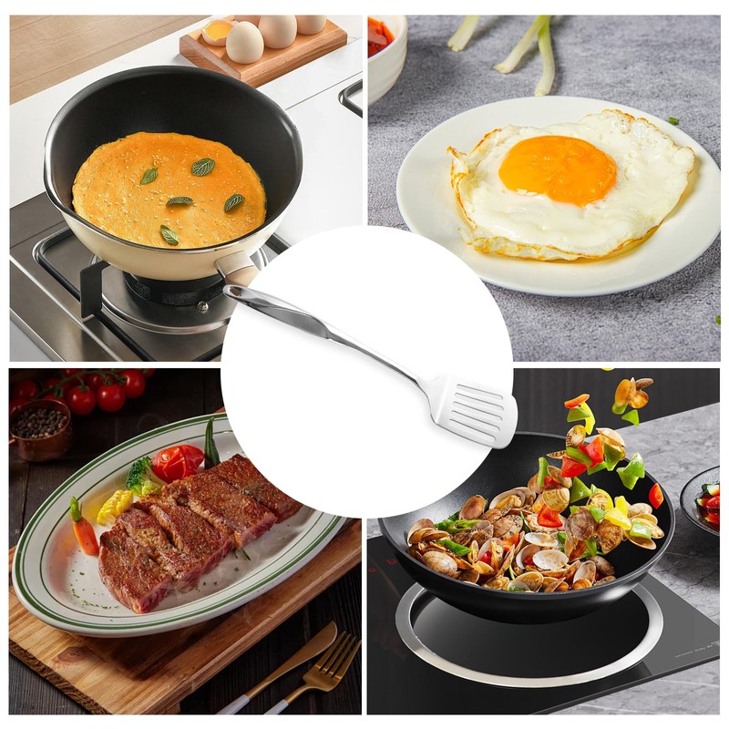 Stainless Steel Spatula, Metal Slotted Turner, Fish Spatula, Dishwasher Safe