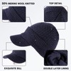 TOP-EX Winter Hats with Brim for Men Women - Merino