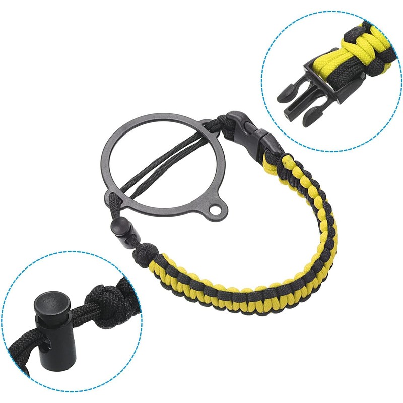 ieron Water Bottle Holder - Paracord Handle Neck Strap for