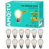 AMDTU Vintage E26 LED Edison Bulb 40W Small Globe 2700K