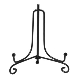 Alvinlite Iron Display Stand,1 Pcs Black Iron Plate Display Photo Holder Stand for Displaying Plates Picture Book(4 INCH)