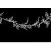 Christmas Concepts® 1.8m (6ft) Silver Glitter Leaf Garland - Floral