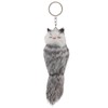 CALLARON Stuffed Fox Decoration, Plush Key Pendant, Plush Keychain, Key