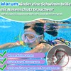 Vvinca Swimming Goggles with Nose Clip, Waterproof, for Children 3-15