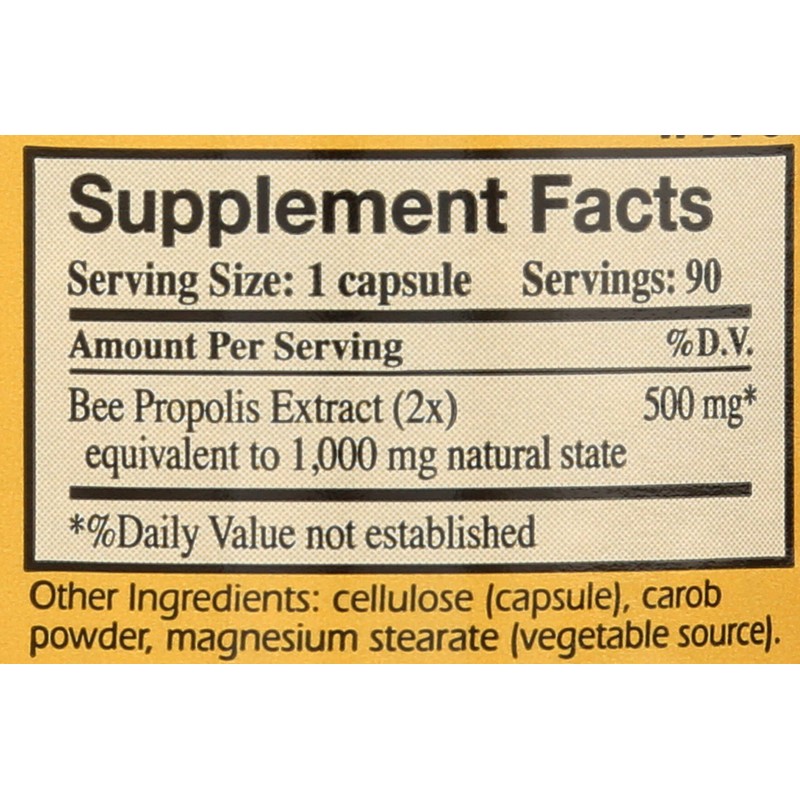 YS BEE FARMS Propolis 1000 MG, 90 CT