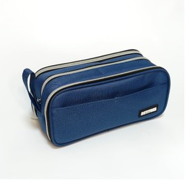 Rutiyoka Large Pencil Case Pouch, Extra Big Pencil Bag with 4 Compartments for Kids, Oxford Cloth Pen Bag with Zipper, Pencil Organizer, Cute Aesthetic School Supplies for Teen Girls Boys Adults Blue