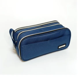 Rutiyoka Large Pencil Case Pouch, Extra Big Pencil Bag with 4 Compartments for Kids, Oxford Cloth Pen Bag with Zipper, Pencil Organizer, Cute Aesthetic School Supplies for Teen Girls Boys Adults Blue