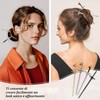 6 pezzi fermagli per capelli spada in stile cinese bacchette
