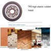 Mini Fixed Caster Wheels 1 inch Silent Ball Bearing Small