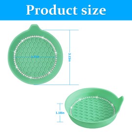 XINLIYA 4PCS Bling Car Cup Holder Coaster, Universal Crystal Rhinestone Anti-Slip Cup Holder Insert Coaster, Waterproof Round Shape Auto Drink Mat, Vehicle Interior Accessories for SUV Truck (Green)