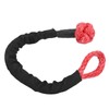 1/2in Car Recovery Straps Winch Rope 35000lbs Flexible Synthetic Shackle