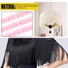 Mardatt Pink Fringe with Sequin Trim Kit, 4 Inch x