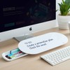 TSJ OFFICE Glass Desktop Whiteboard - 17 X 7 Inches
