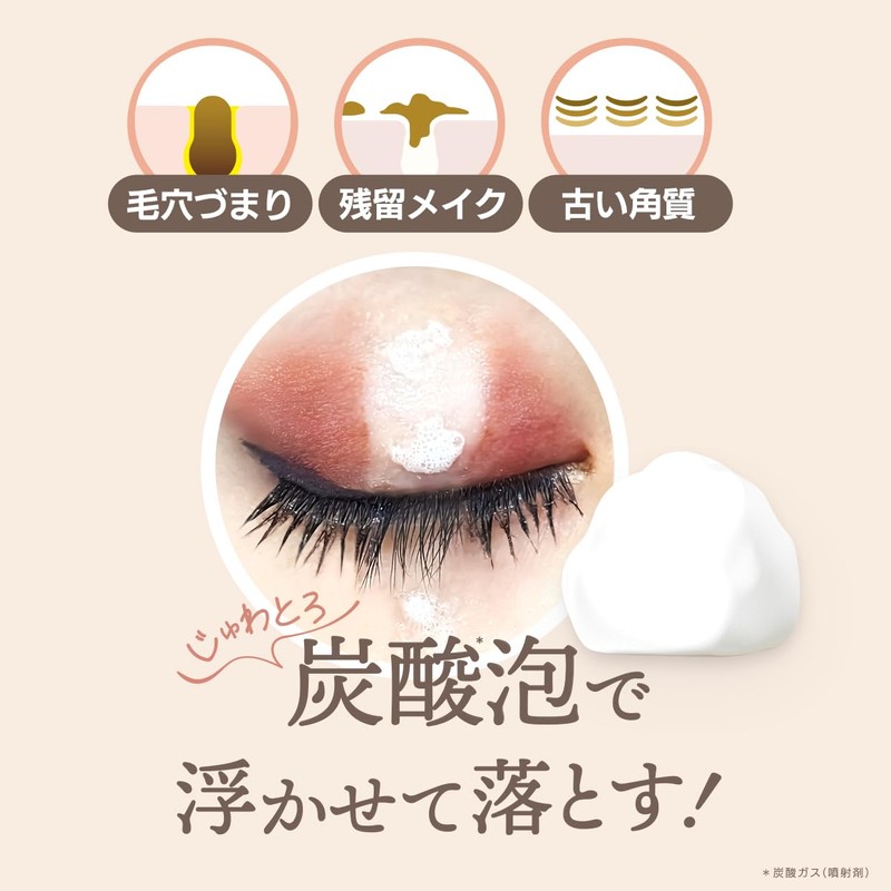 Ohikari Bubble Cleansing, Carbonated Foam, Carbonated Cleansing, Makeup Remover, No